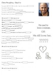 English Worksheet: Chris Daughtry - Used to