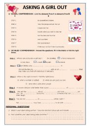 English Worksheet: Video- How to ask out a girl