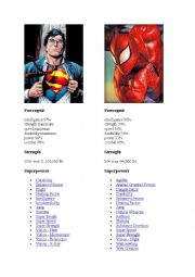 English Worksheet: Comparing Supers
