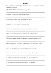 English Worksheet: rewrite