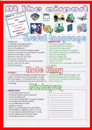 English Worksheet: At the airport