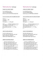 English Worksheet: Wish you were here - Avril Lavigne