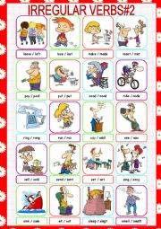 Irregular Verbs Picture Dictionary#2