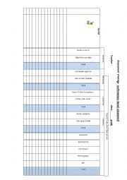 English Worksheet: assessment