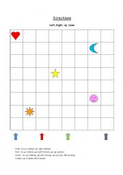 Directions practice for kids - Elementary level