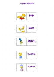 English Worksheet: Family dominoes 3