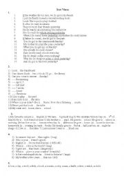 English Worksheet: Grammar test