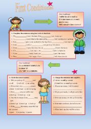 English Worksheet: First Conditional