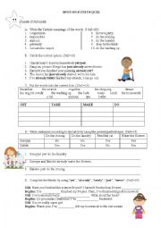 English Worksheet: Running Errands