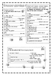 English Worksheet: Grammar exercises 4 with KEY