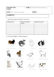 English Worksheet: HAVE YOU GOT  ANY PETS