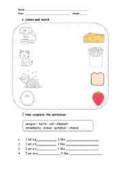 English Worksheet: LISTENING COMPREHENSION