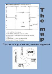 English Worksheet: THE MAP