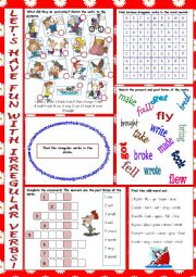 English Worksheet: Have Fun with Irregulars!