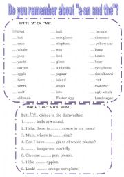 English Worksheet: DO YOU REMEMBER ABOUT 