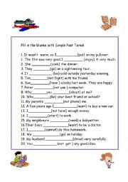 English Worksheet: Use Simple Present Tense