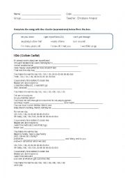 English Worksheet: Song: I Do - Colbie Caillat