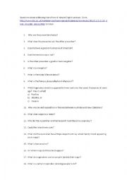English Worksheet: Missing Island Listening