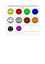 English Worksheet: Color activity