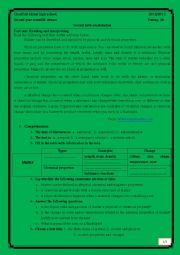 English Worksheet: 2nd term english exam