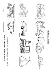 English Worksheet: Transport