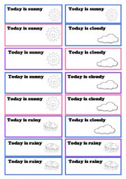 English Worksheet: the weather