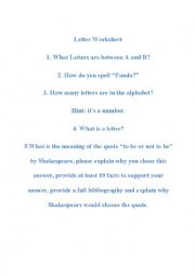 English Worksheet: Review English Worksheet
