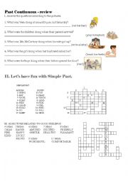 Past Continuous - Simple Past - Vocabulary