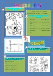 English Worksheet: SUMMER HOLIDAY