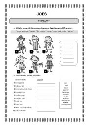 English Worksheet: Jobs: working World