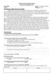 English Worksheet: An Exam for the Literary Streams 