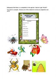 English Worksheet: insects 3