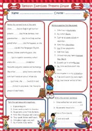 English Worksheet: Present Simple 8