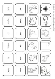 English Worksheet: The Animals