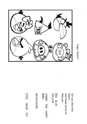 English Worksheet: Angry Birds 