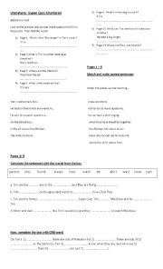 English Worksheet: Super Quiz Show