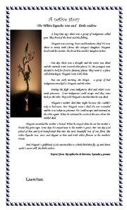 English Worksheet: A native story