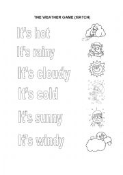 English Worksheet: Weather dice game