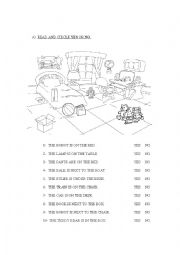 English Worksheet: Read and circle YES or NO