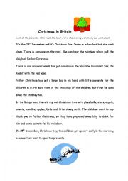 English Worksheet: Christmas in Britain