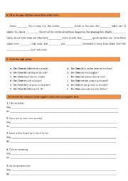 English Worksheet: Test - 6th grade 2/2