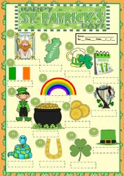 English Worksheet: ST. PATRICKS DAY