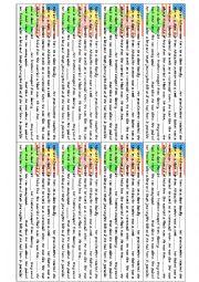 English Worksheet: Short text with missing connectors