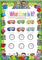 English Worksheet: Time