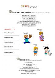 English Worksheet: Myself