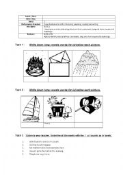 English Worksheet: pbs phonics B1 DL1 E2 form 2 2013