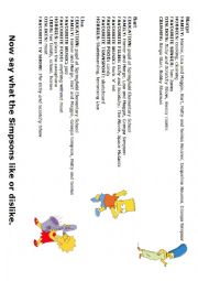 English Worksheet: The Simpsons ID cards