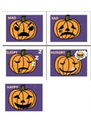 English Worksheet: Halloween Feelings