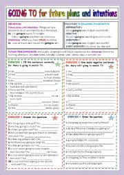 English Worksheet: GOING TO starters