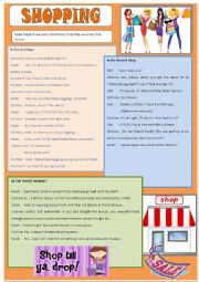 English Worksheet: Shopping